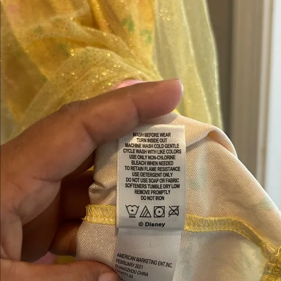 Disney Princess Pink and Yellow Nightgown Duo size 6 and XS - Picture 7 of 13